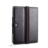 Acase Pure Genuine Hand Made Leather Case Folio (Award Winner Halo) for Apple Ipad Tablet/wifi 3G Model 16gb, 32gb, 64gb (Black)