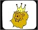 Decorated Mouse Pad with lion, king, smiling, animal