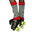 Womens Punk Rock Checkered Legwarmers