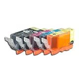 10 Pack Canon PGI-220, CLI-221 (CLI-221BK, CLI-221C, CLI-221M, CLI-221Y) Compatible Inkjet/Ink Cartridge Combo (with Chip) (Two each: PGI-220, CLI-221BK, CLI-221C, CLI-221M, CLI-221Y)