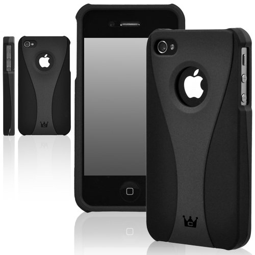 CaseCrown Exo Case for Apple iPhone 4 and 4S (AT&T, Sprint, & Verizon compatible) - Dark Gray/Black
