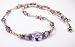 Light Amethyst - June (Alexandrite) Birthstone 3 Piece Set: Sterling Silver Swarovski Crystal Handmade Beaded Necklace, Bracelet and Earrings