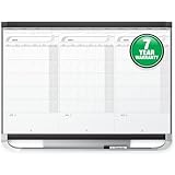 Quartet Prestige 2 Sliding Three Month Calendar Board, 3 x 2 Feet, Total Erase Surface (CMP32P2)