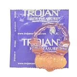 Trojan Her Pleasure Vibrating Ring with 1 Condom