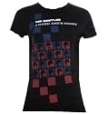 Beatles Hard Days Night 'Checkerboard' coal black Women's / Juniors t-shirt