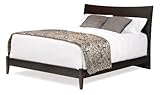 Milano Platform Bed with Open Footrail in Espresso Size: Full