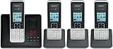 Telekom Sinus A503i / A 503i QUATTRO Set ISDN Telefon mit Anrufbeantworter mit insg. 4 Mobilteilen