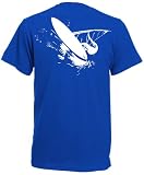 Mans D-xtreme Wind Surfing T-shirt Blue Large
