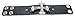 Leather Bracelet Cuff Rhinestone Cross and Edge Beading (Black)