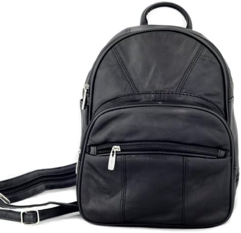 Leather Backpack Purse Mid Size & Convertible strap sling Bag Organizer