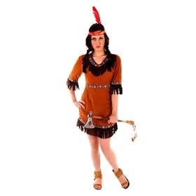 Fancy Dress Costumes Outfits - Indian Woman Costume (Standard Size)