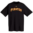MLB Pittsburgh Pirates Wordmark T-Shirt, Black