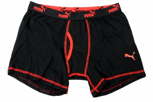 Puma 3PK Boxer Brief Men's Black/Red Underwear