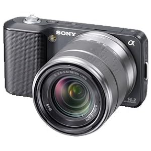 Sony Alpha NEX-3 Interchangeable Lens Digital Camera w/18-55mm Lens (Black)-14.2 Mpix