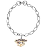 NHL Nashville Predators Ladies Silver-Tone Charm Bracelet