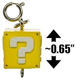 Question Block ~0.65" Mini Figure - New Super Mario Bros Wii Zipper Pull/Charm Series (Japanese Import)