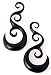 00g Spiral Floral Horn Plug - 9.5mm - Pair