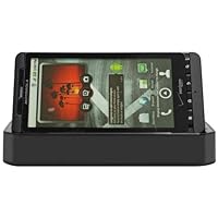 Cellet Cradle Charger with Data Cable for Motorola Droid X - Black