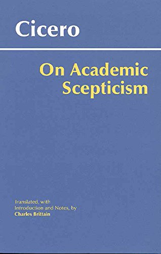 on academic scepticism hackett classics