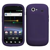 Purple Silicone Gel Skin Case for Samsung Nexus S