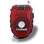 Ultra-Secure 4-Dial Combination Retractable Cable Lock (RED) by TripNeeds