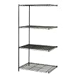 Safco 36"x24" Industrial Add-On Unit in Black