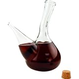 Hand-Blown Glass Porron Wine Pitcher