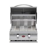 Cal Flame 25 Inch 2 Burner Propane Gas Grill Built In