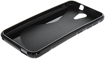 MOONCASE S-Wave Flexible Soft Gel TPU Silicone Skin Slim Back Case Cover for HTC Desire 620G Black