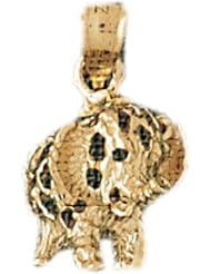 Dazzlers Solid 14k Gold Elephant Charm Pendant Available in three colors from jewelsberry (weights: 2.0 grams only)