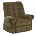 Omni Pow'r Lift Full Lay-Out Chaise Recliner in Thistle