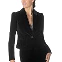 Isaac Mizrahi for Target® Rayon Velvet Jacket - Ebony