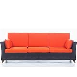 IMAGE OF Deep Seating Patio Sofa -Maintanence Free Rattan Furniture For Your Patio and Garden!