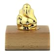 Ganesha for Car: Ganesh Statue on a Wood Finish Base