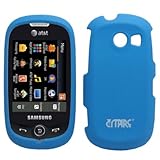 EMPIRE Light Blue Rubberized Hard Case Cover for AT&T Samsung Flight 2 A927 ....