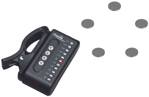 Cherub Digital Mini Ukulele Tuner (WST-550U) with 5 Bonus Batteries