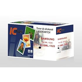 ICplus Black Laser Toner Cartridge Compatible With Samung ML 1520D3 ML1520D3/SEE (3000 Page Yield) For Samsung ML 1520