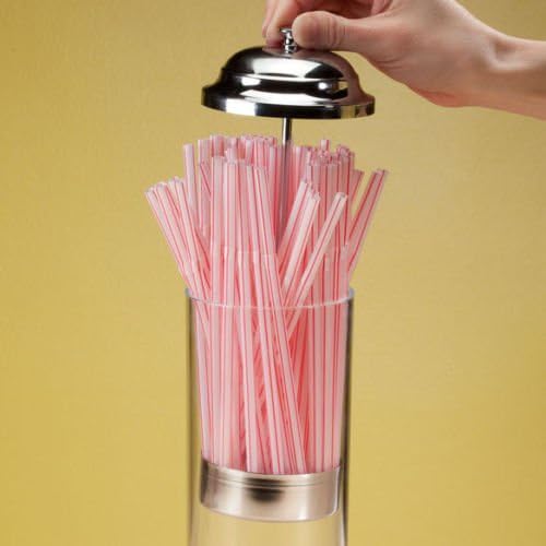 Drinking Straw or Candy Dispenser Plastic Chrome Pull-up Lid Tray NEW