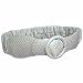 WHITE REPTILE TEXTURED STRETCH WIDE CINCH BELT