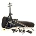 Musical Instruments : Full Size 4/4 Electric Violin Complete Set - Black