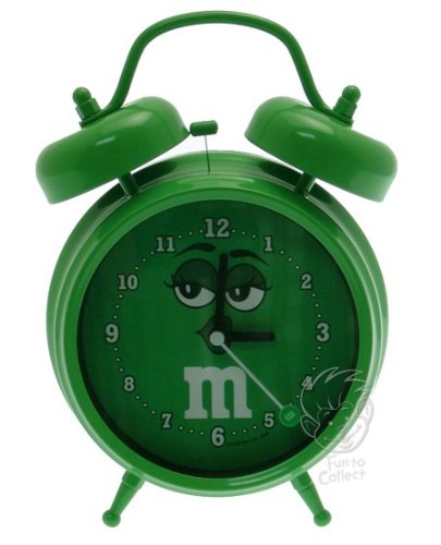 M&Ms Green Face Alarm Clock