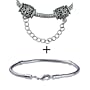 Chain Linked Metalwork Lock Beads Bracelet Fits Pandora Charms