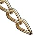 Campbell 0712017 Hobby and Craft Twist Chain, Brass Plated, #200 Trade, 0.079