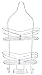 Aquatico Braided-Style 2 Tier Shower Caddy, Chrome