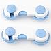 MKPLY 5 PCS Blue Adhesive Kids Baby Child Safety Cabinet Door Fridge Drawer Cupboard Locks
