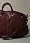 Duffle Bag with Braided Handle in Purple