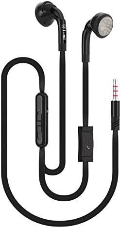 i-mi® Universal In-Ear Stereo 3.5mm Plug Earphones Earbuds EarPods for Apple iPhone Samsung Galaxy and Most of the Android Smartphones - (Black[WN-240])