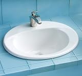 TOTO LT511.8G#01 Supreme Self Rimming Lavatory w/SanaGloss, Cotton