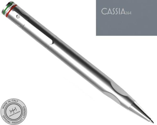 Giuliano Mazzuoli Cassia 264 Supermatt Brushed Chrome Ballpoint Pen