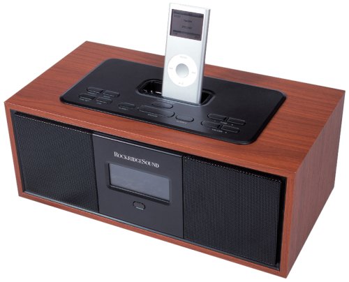 ROCKRIDGESOUND ���W�I�E�A���[������ iPod �h�b�L���O�X�s�[�J�[ �i�ؐ��E�_�[�N�u���E���j iSR-01DB